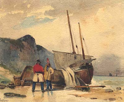 Fishermen in a Cove 