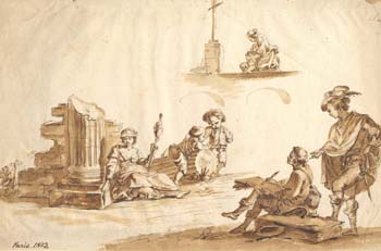 An Artist Sketching Savoyards 