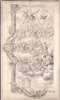 An Allegory in Honor of a Cardinal of the Medici Family, Design for a Ceiling