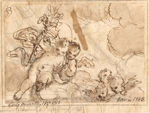 Putti, One with a Lily