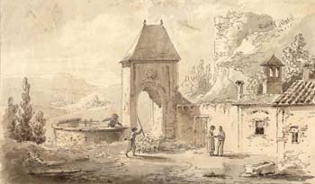 Figures Near a Gateway