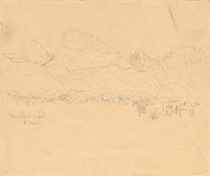 Landscape Studies of Egypt (recto)