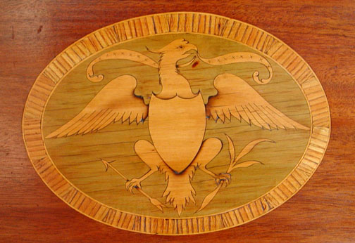 Senate President's Desk, Inlaid Eagle
