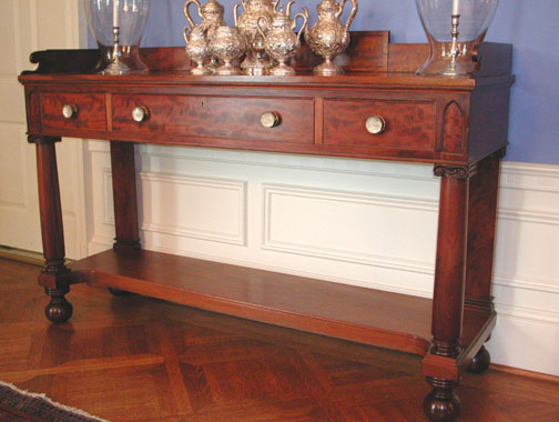 empire style console table, potthast