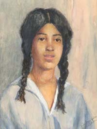 Young Girl with Braids