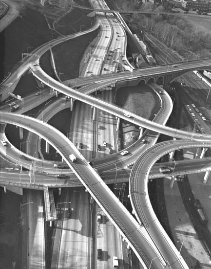 Jones Falls Expressway Interchange, Baltimore, MD 1965