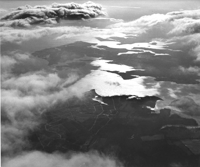 Aerial view of the Rhode River, 1959
