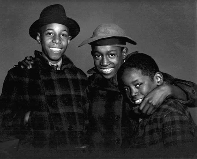 Three African-American boys, 1940