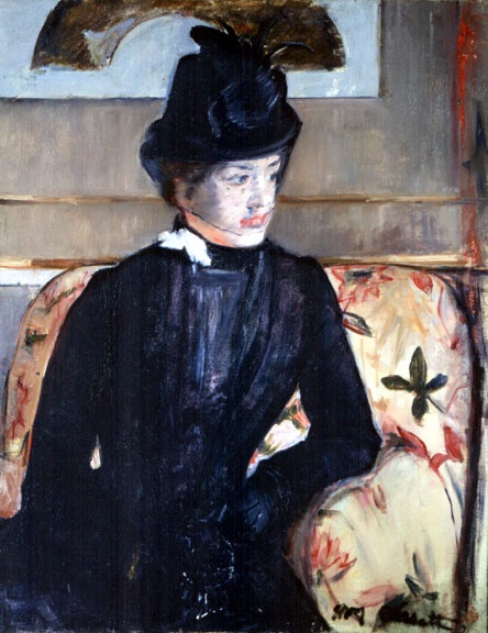 Painting - Young Woman in Black