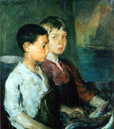 Painting - Fisher Boys