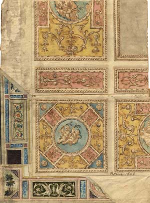 Section of a Ceiling Design 