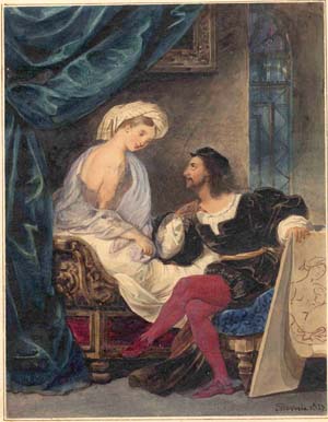 Lovers in 16th Century Costume 