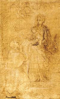 The Madonna and Child with a Saint 
