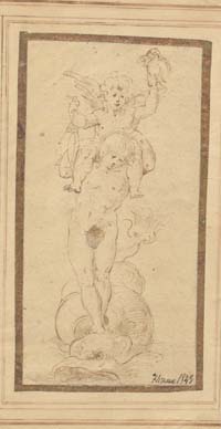Putti on a Dolphin 