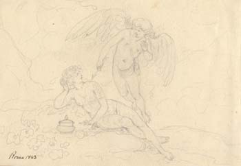 Free Vector | Cupid drawing