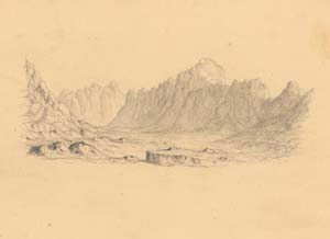 Pensinula of Sinai, Wady Tuesday 8 March 1842.