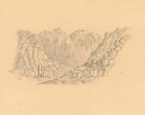 Peninsula of Sinai, Wady March 10 1842.