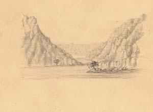 Pensinula of Sinai, Wady Ain 13 March 1842.