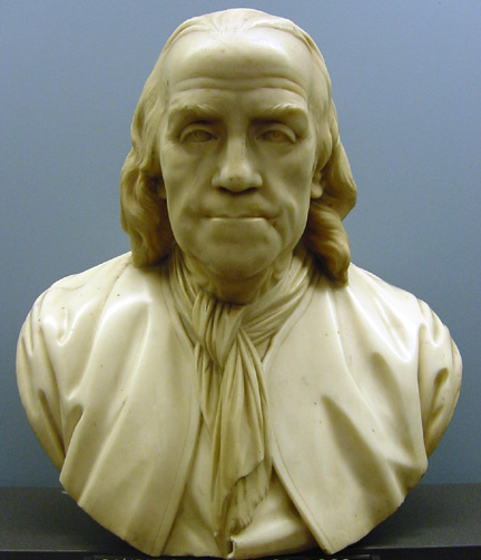 Benjamin Franklin by Caffieri
