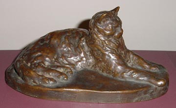 Sculpture - Reclining Cat