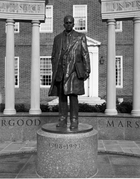 photo of Thurgood Marshall memorial