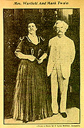 Picture of Mrs. Warfield & Mark Twain